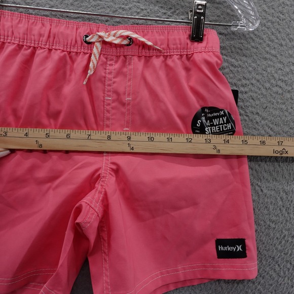 Hurley Boy's Swim Trunks Shorts Size S Faded Coral‎ 4-Way Stretch NWT - Picture 9 of 14